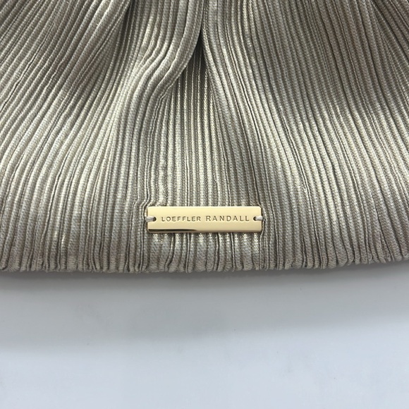 LOEFFLER RANDALL Bow Shoulder Bag - GOLD w/ dust bag - Picture 3 of 10